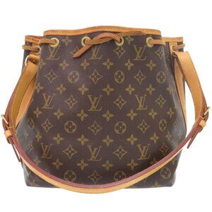 AUTHENTIC LOUIS VUITTON Monogram Petit Noe Shoulder Bag LTJ869-010226